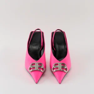 Balenciaga Square Knife Bb Slingback Mules