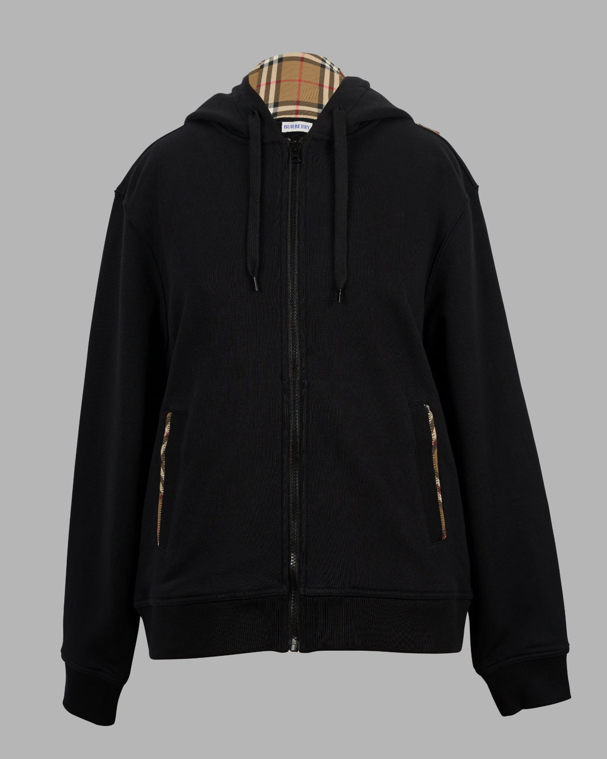 Bubrerry Check Zip Hoddie