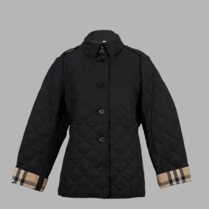 Burberry Check Motif Quilted Jacket