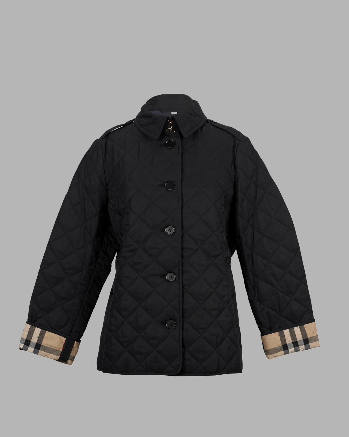 Burberry Check Motif Quilted Jacket