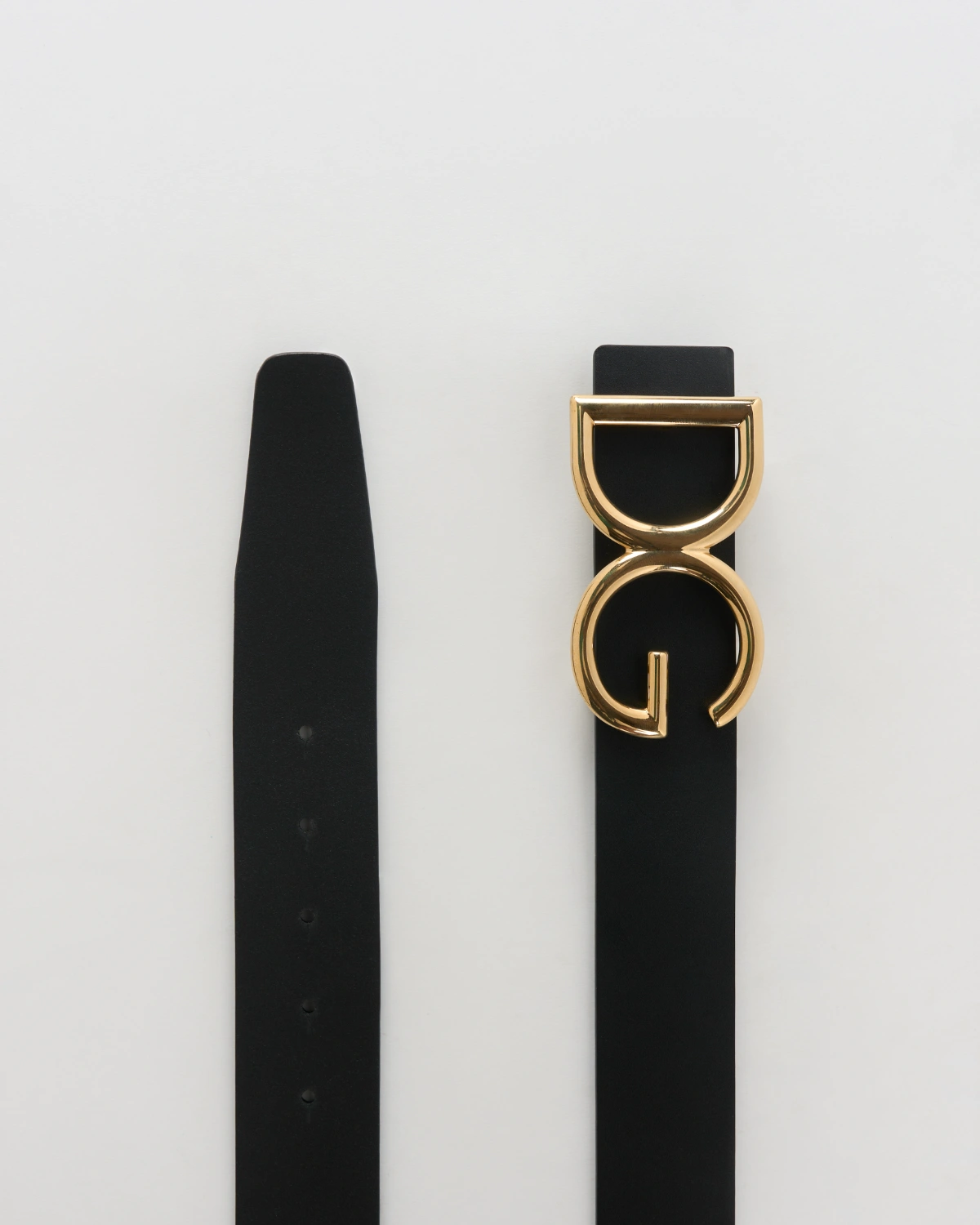 Dolce And Gabbana Leather Belt Gold-Tone