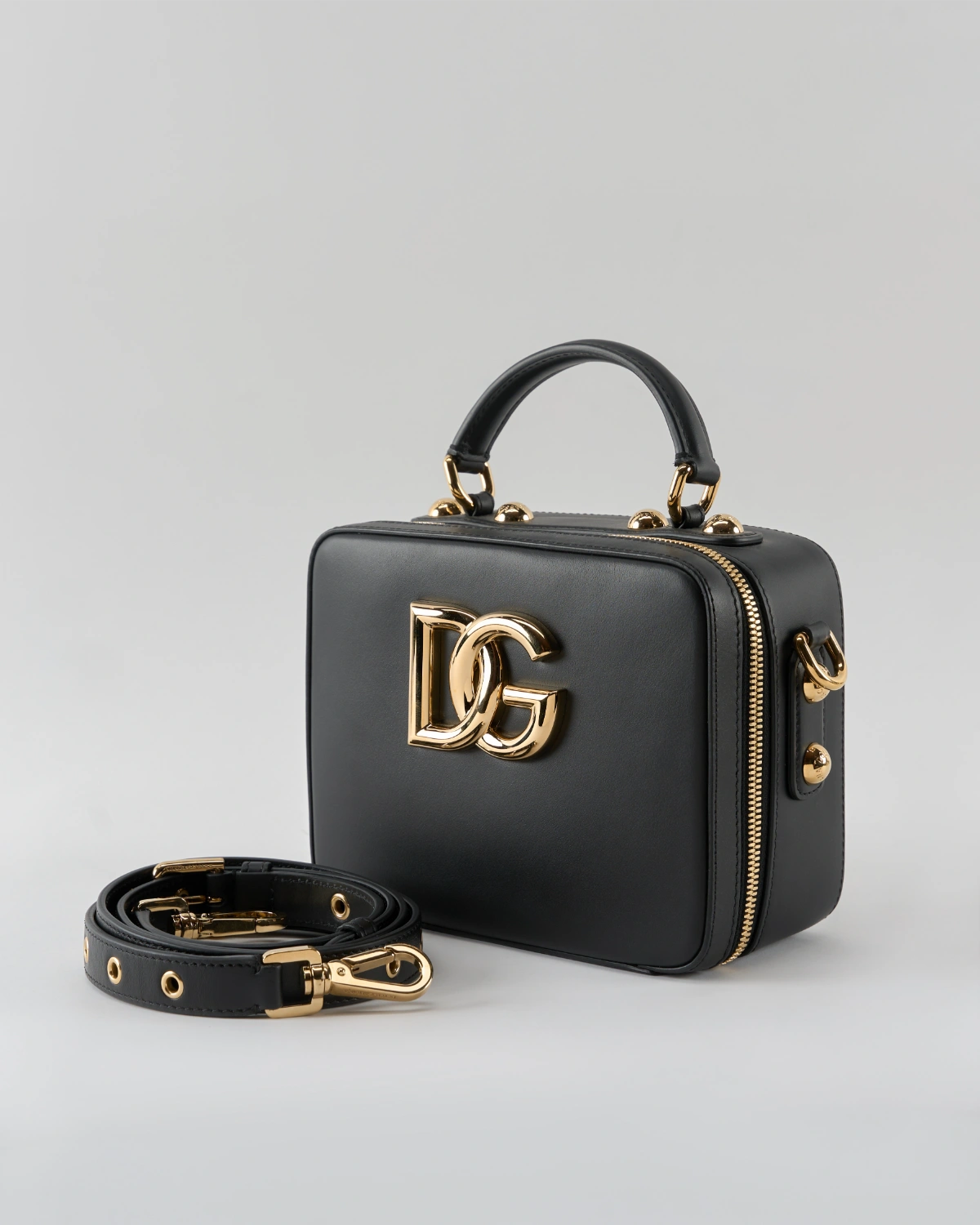 Dolce And Gabbana Leather Top Handle Bag