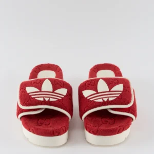 Gucci X Adidas Monogram Slides