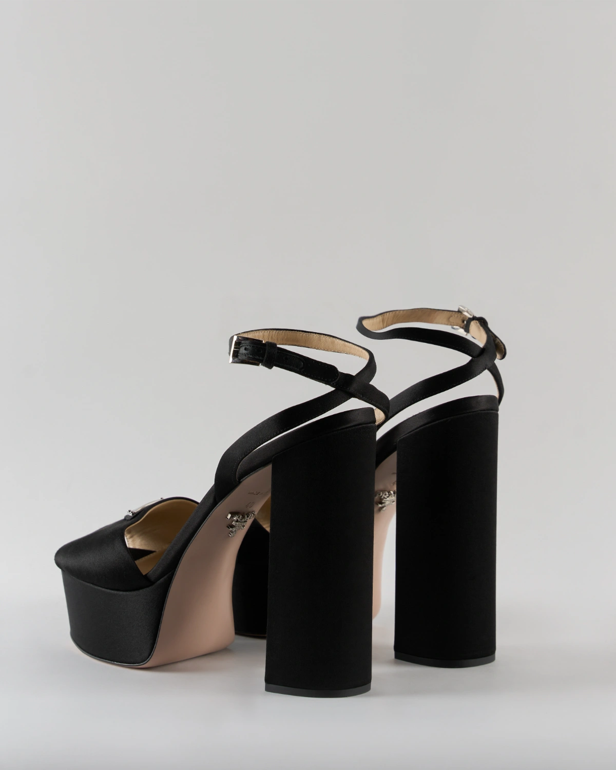 Prada Satin Platform Heels