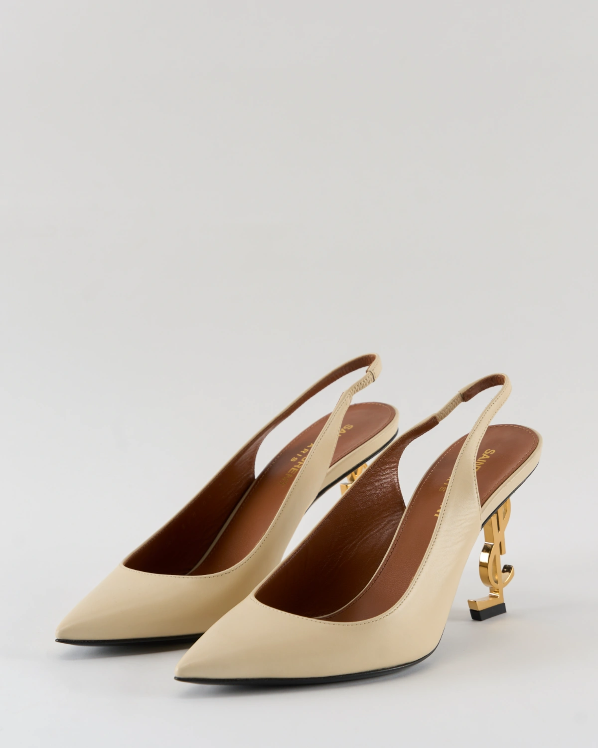 Saint Laurent Calfskin Opyum Slingback Pumps