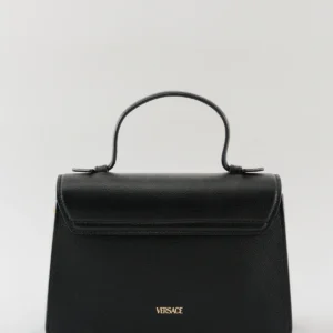 Versace La Medusa Top Handle Bag Black