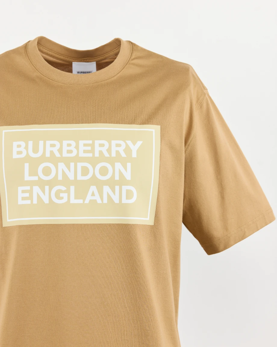 Burberry Logo Print Cotton T-Shirt