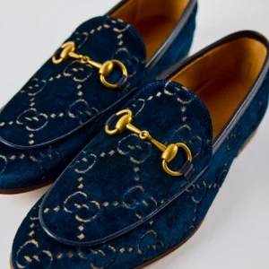 Gucci Jordaan GG Velvet Loafers