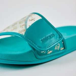 Jimmy Choo Clear Plexi and Leather Slides