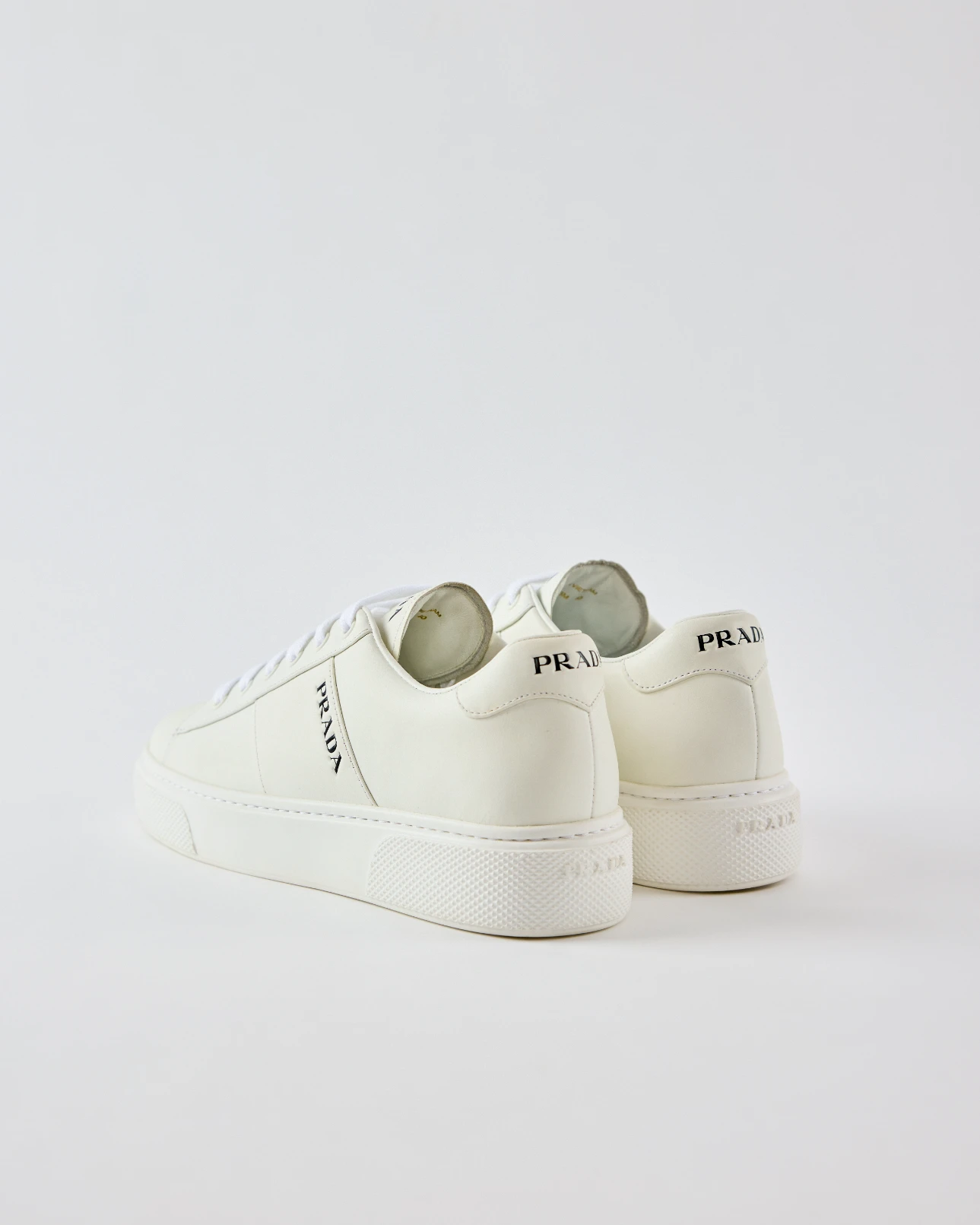 Prada Leather Low-Top Sneakers