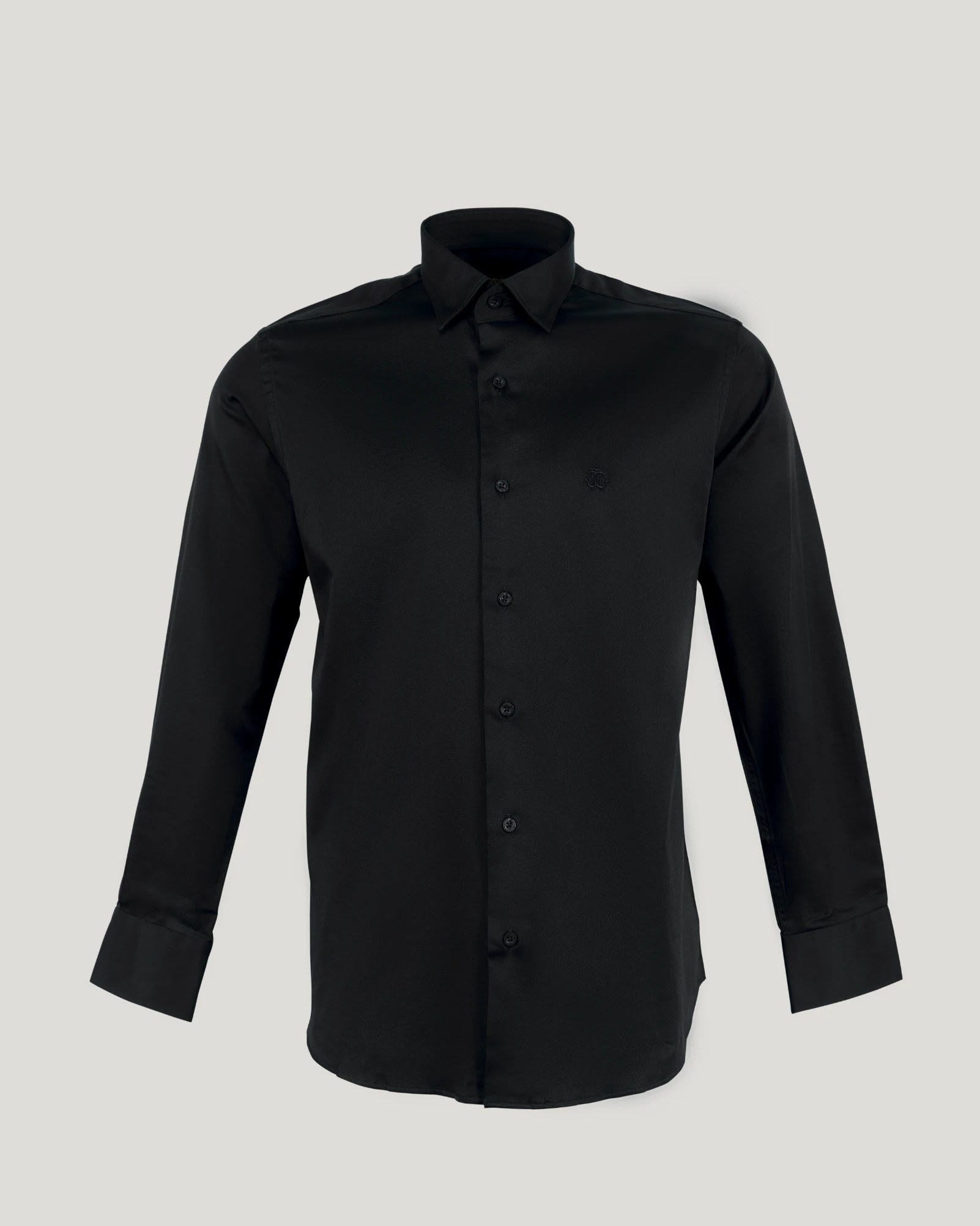 Roberto Cavalli Embroidered Logo Long Sleeve Shirt