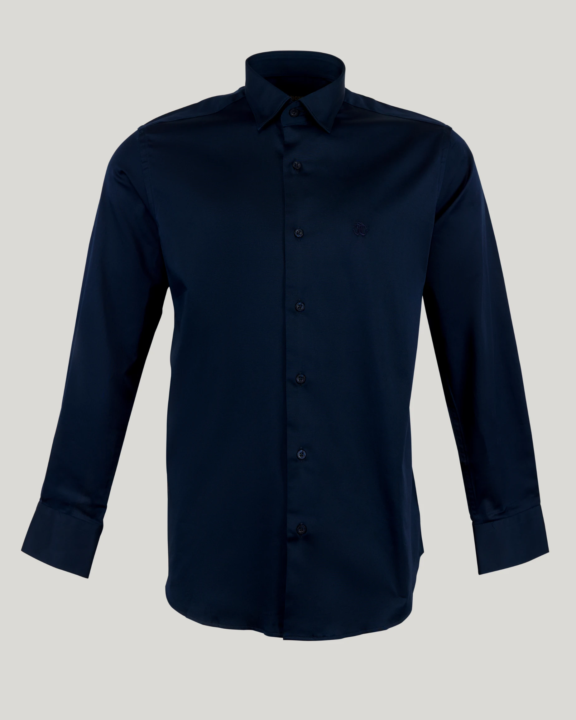 Roberto Cavalli Embroidered Logo Long Sleeve Shirt