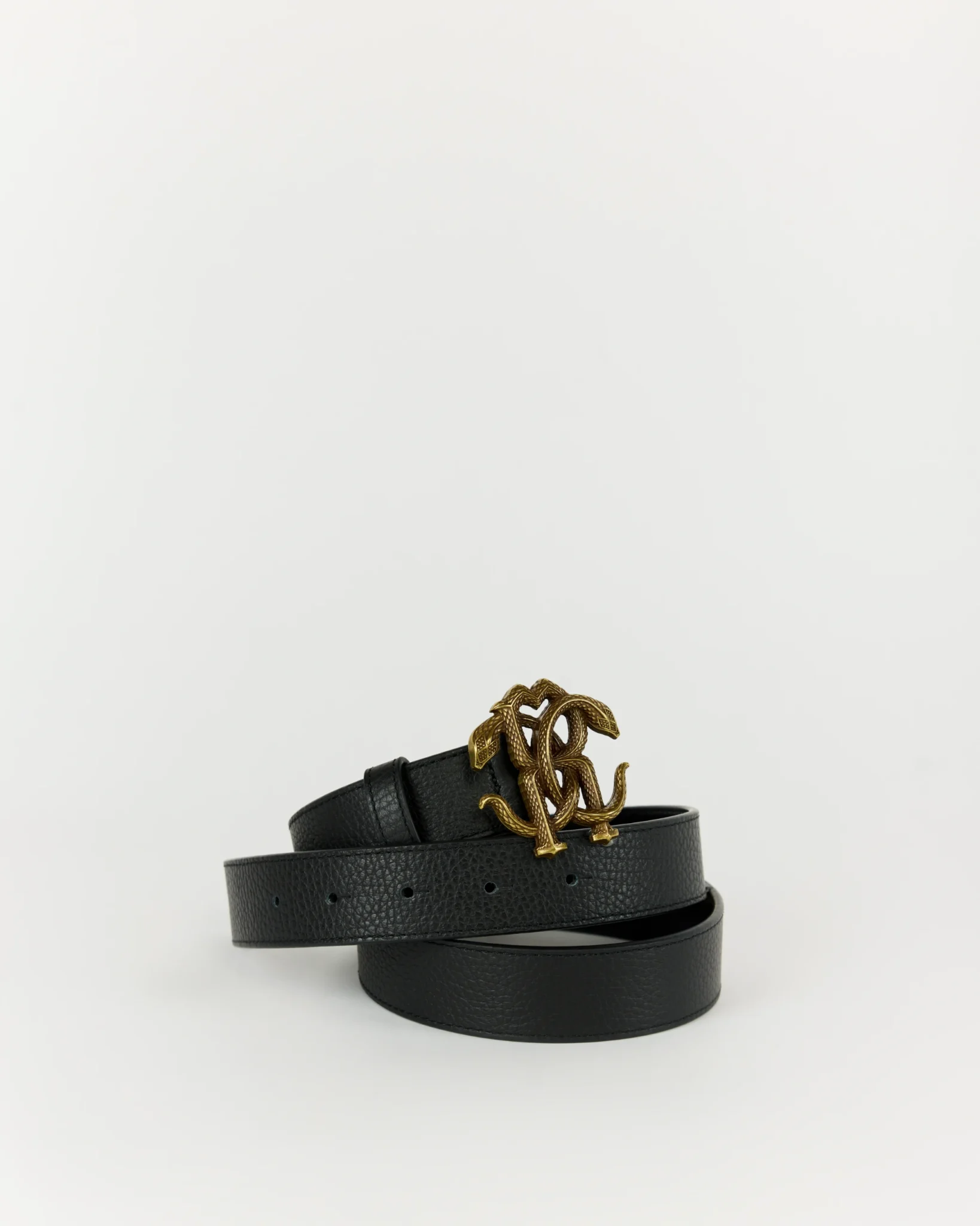 Roberto Cavalli Grained Leather Belt