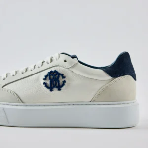 Roberto Cavalli Monogram Leather Sneakers