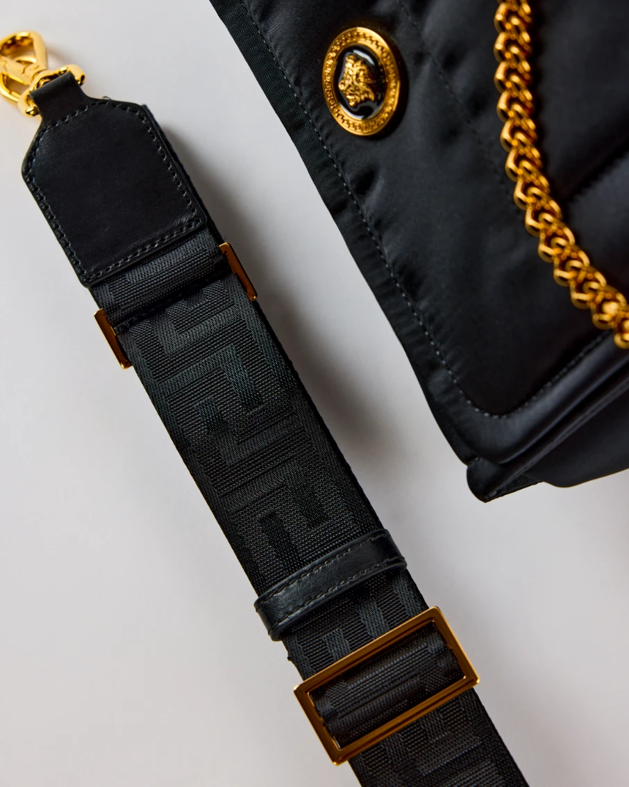 Versace La Medusa Nylon Crossbody Bag