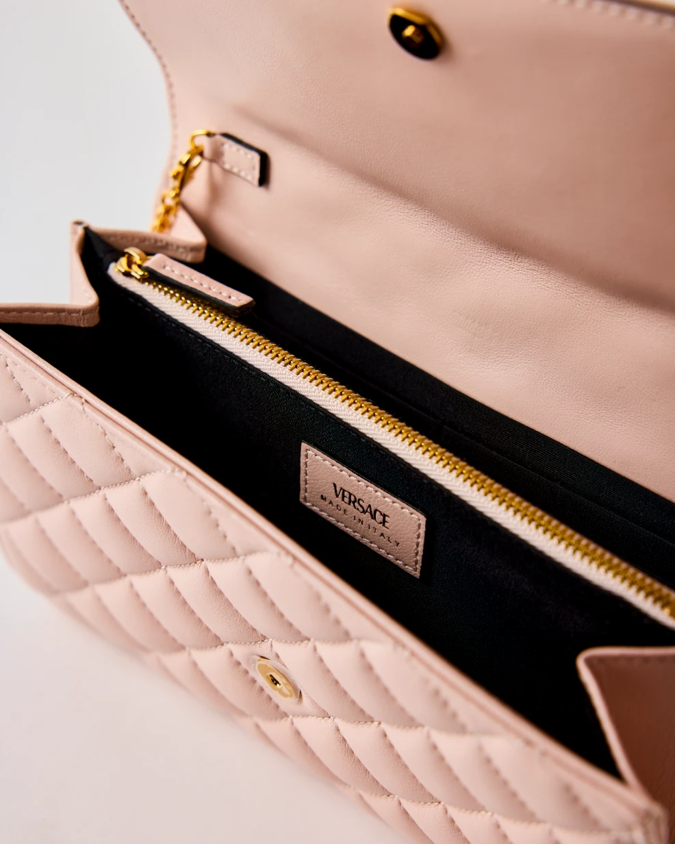 Versace La Medusa Quilted Shoulder Bag