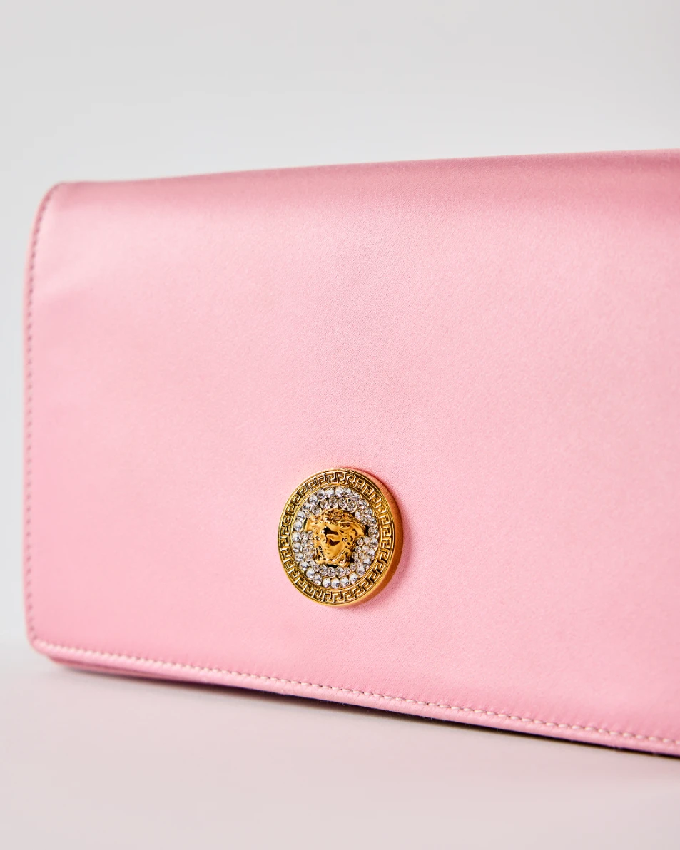 Versace La Medusa Satin Mini Bag
