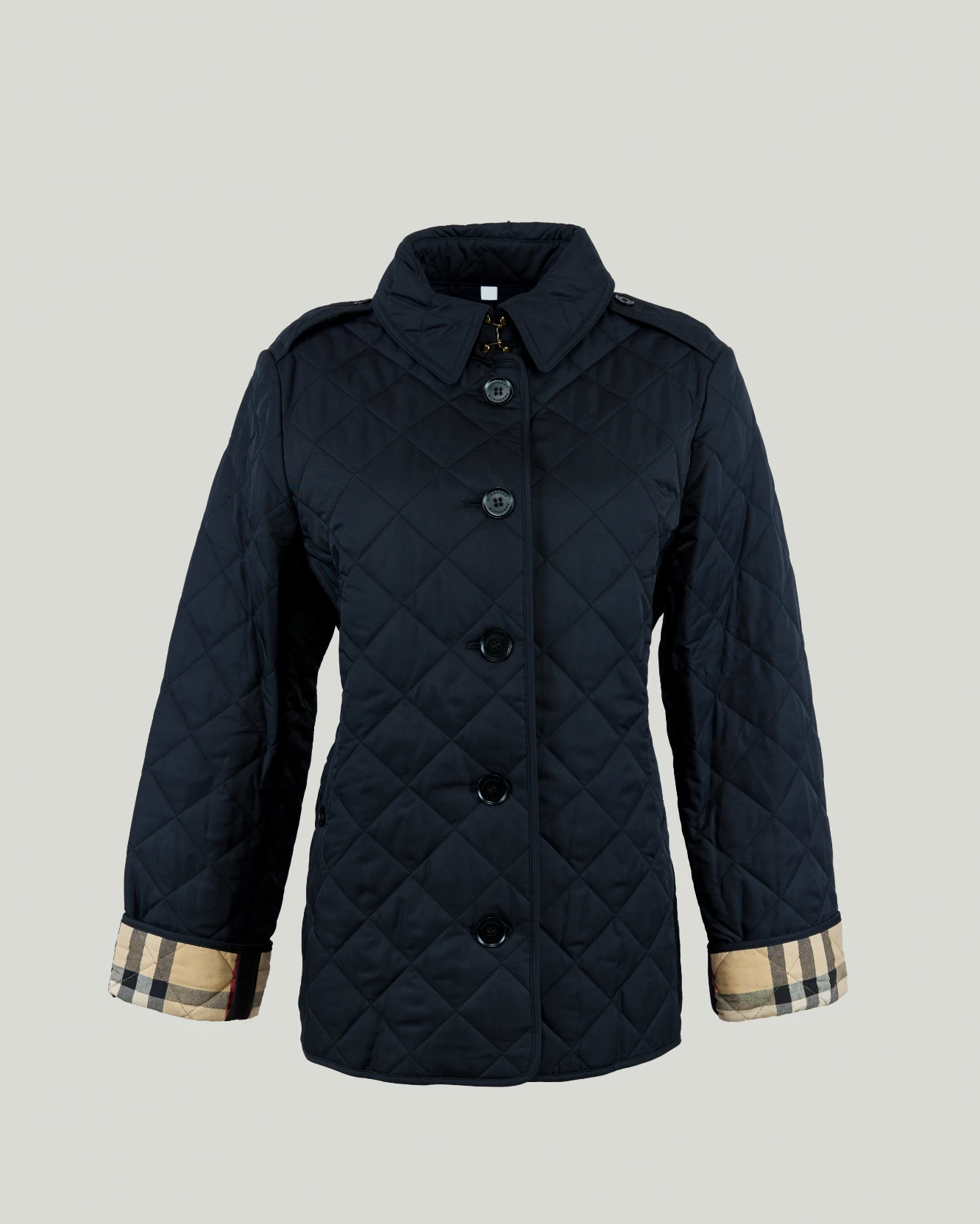 Burberry Check Motif Quilted Jacket